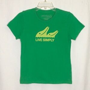 Patagonia Organic Cotton Live Simply Dolphin T-Shirt Size XS